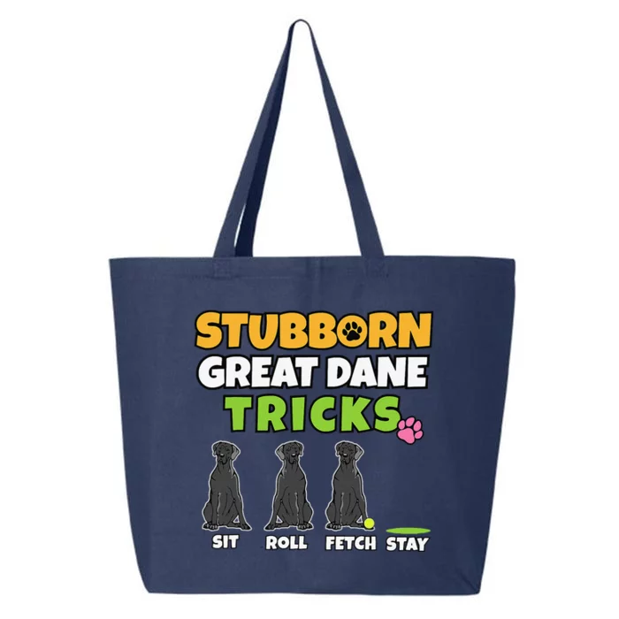 Stubborn Great Dane Tricks I Dog Lover I Funny Great Dane 25L Jumbo Tote