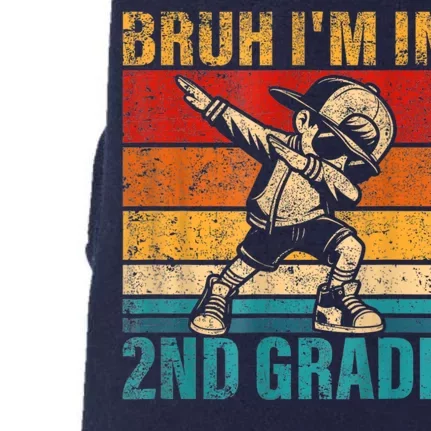 Second Grade Dabbing Boy Bruh IM In 2nd Grade Student Doggie 3-End Fleece Hoodie