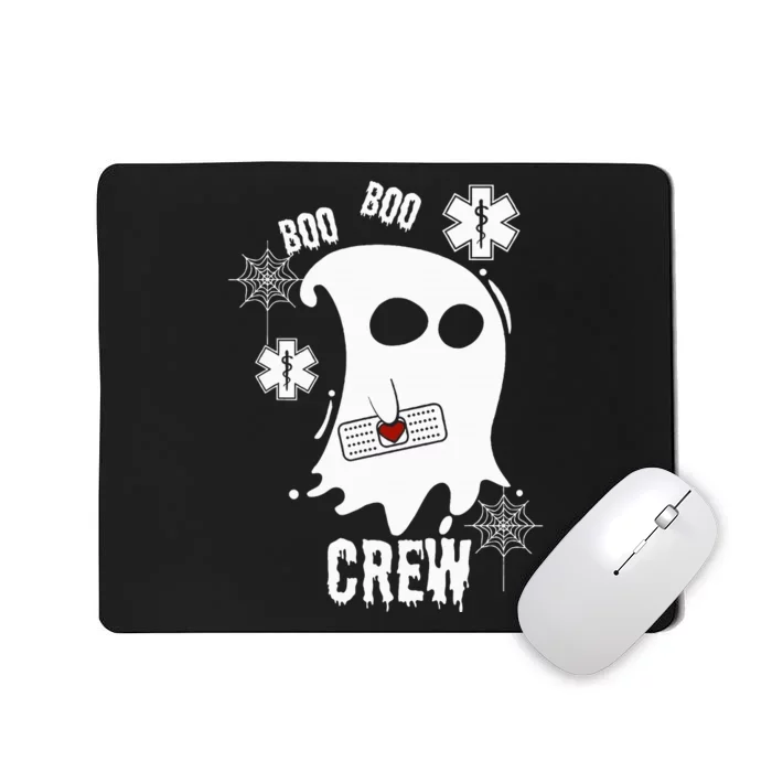 Spooky Ghost EMT Crew Outfit Fun and Simple Halloween Present Mousepad