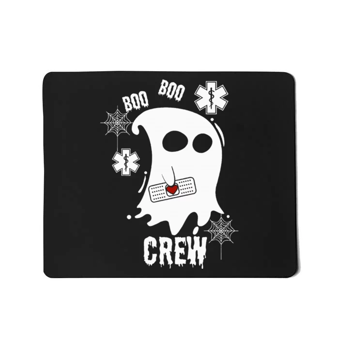 Spooky Ghost EMT Crew Outfit Fun and Simple Halloween Present Mousepad