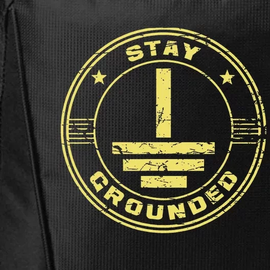 Stay Grounded Electrician Wiring Electrical Work Wireman City Backpack