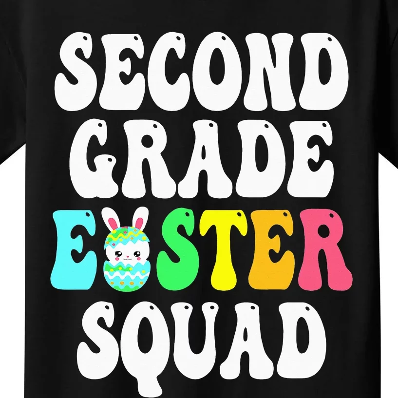 Second Grade Easter Squad Funny Easter Day 2nd Grade Teacher Kids T-Shirt