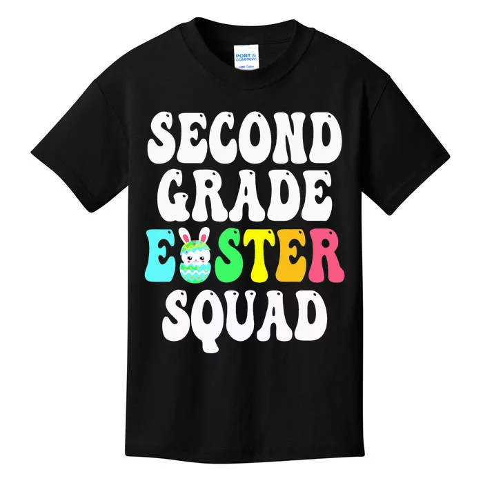 Second Grade Easter Squad Funny Easter Day 2nd Grade Teacher Kids T-Shirt