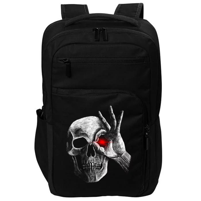 Skeleton Glowing Eye Impact Tech Backpack