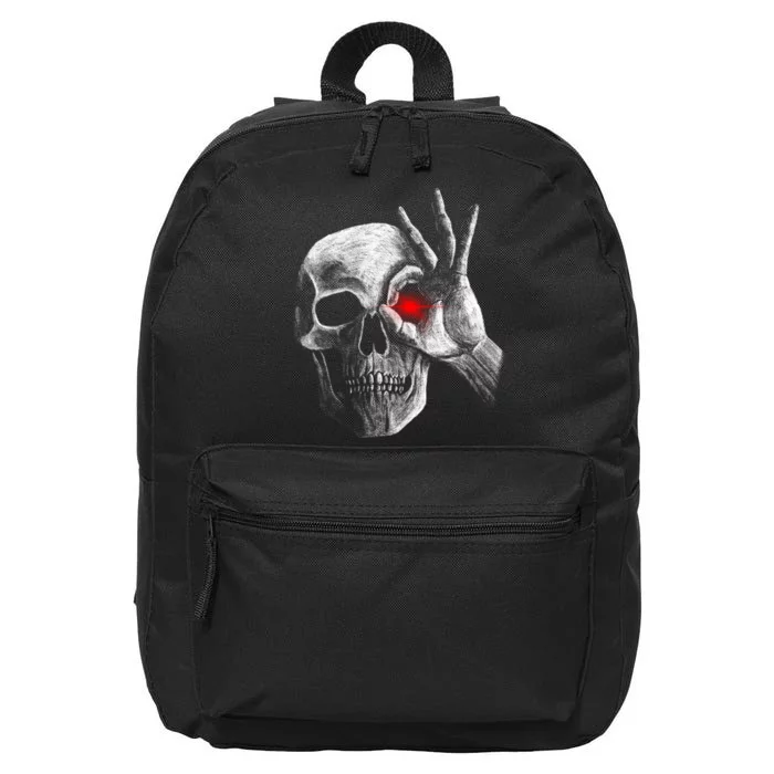 Skeleton Glowing Eye 16 in Basic Backpack