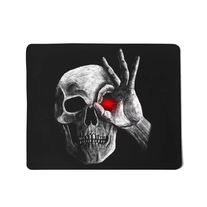 Skeleton Glowing Eye Mousepad