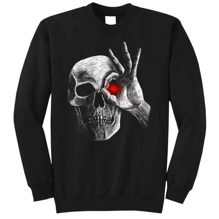 Skeleton Glowing Eye Tall Sweatshirt