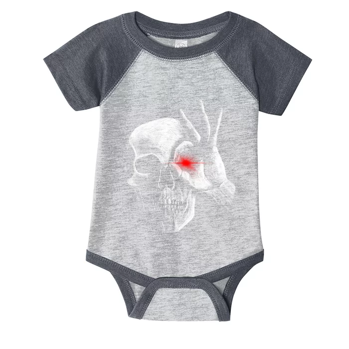 Skeleton Glowing Eye Infant Baby Jersey Bodysuit