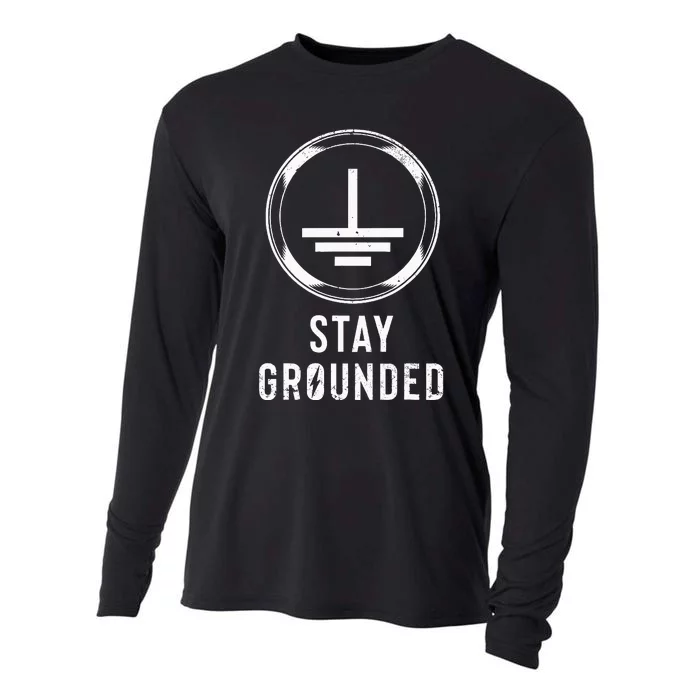 Stay Grounded Electronics Voltage Lineman Circuit Cable Cooling Performance Long Sleeve Crew