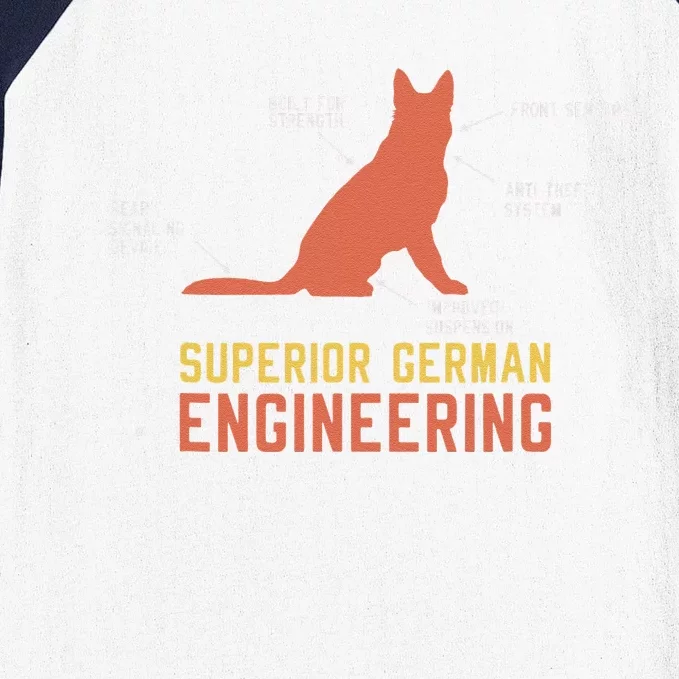 Superior German Engineering For German Shepherd Lover Baseball Sleeve Shirt