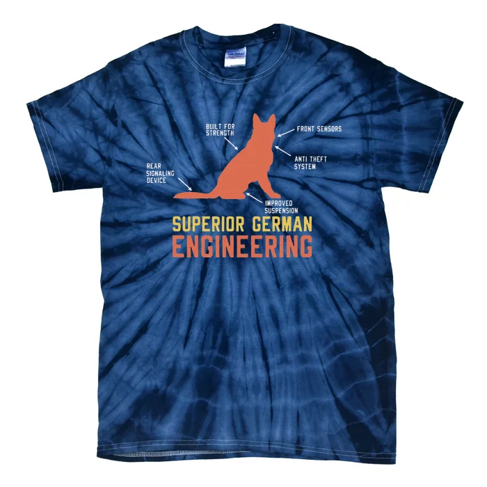 Superior German Engineering For German Shepherd Lover Tie-Dye T-Shirt