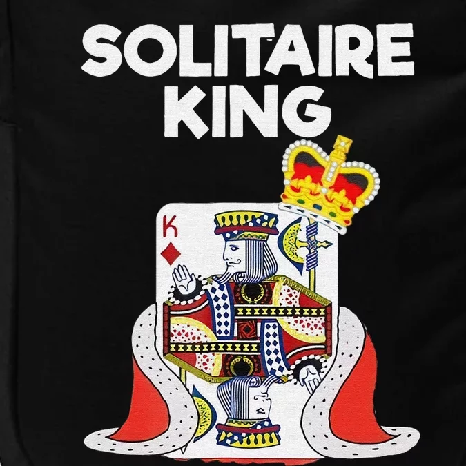 Solitaire Gifts Funny King Card Game Spider Solitaire Impact Tech Backpack