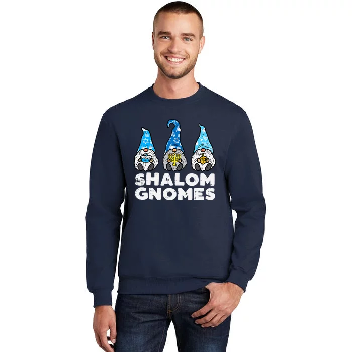 Shalom Gnomes Funny Jew Hanukkah Pajamas Chanukah Pjs Sweatshirt