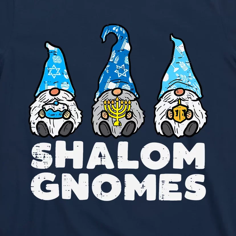 Shalom Gnomes Funny Jew Hanukkah Pajamas Chanukah Pjs T-Shirt