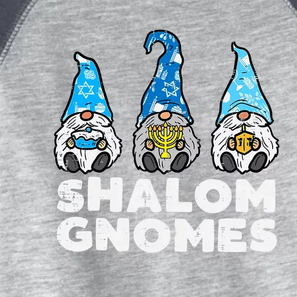 Shalom Gnomes Funny Jew Hanukkah Pajamas Chanukah Pjs Toddler Fine Jersey T-Shirt