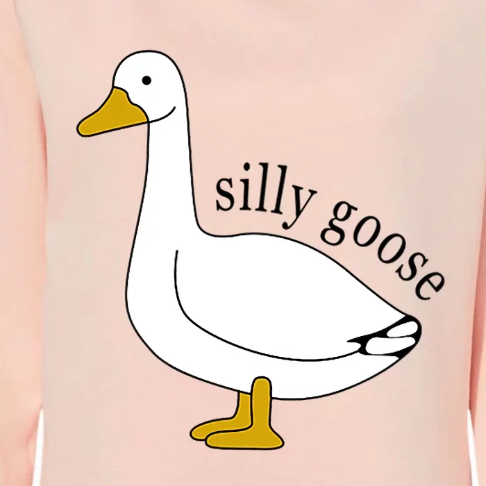 Silly Goose Funny Goose Meme Cute Goose Trendy Clothing Womens California Wash Sweatshirt