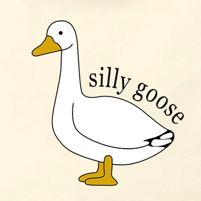 Silly Goose Funny Goose Meme Cute Goose Trendy Clothing Zip Tote Bag