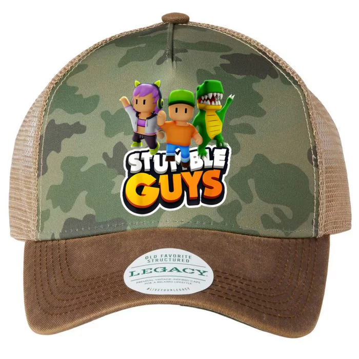 Stumble Guys Funny Stumble Guys Game For Girls Legacy Tie Dye Trucker Hat