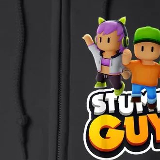 Stumble Guys Funny Stumble Guys Game For Girls Full Zip Hoodie