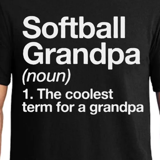 Softball Grandpa Funny Softball Grandpa Softball Lover Pajama Set