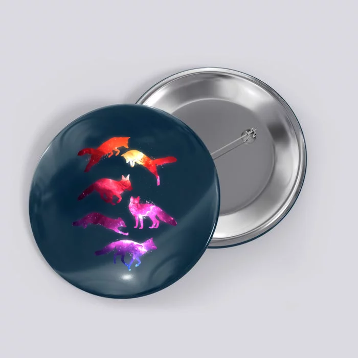 Space Galaxy Foxes Button