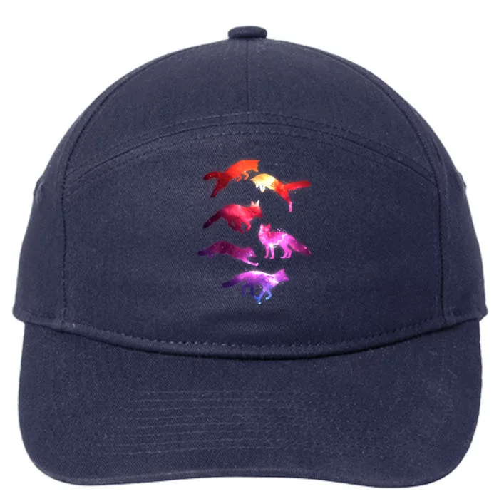 Space Galaxy Foxes 7-Panel Snapback Hat