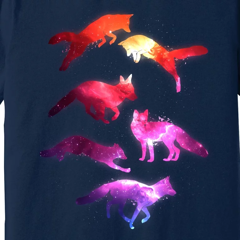 Space Galaxy Foxes Premium T-Shirt