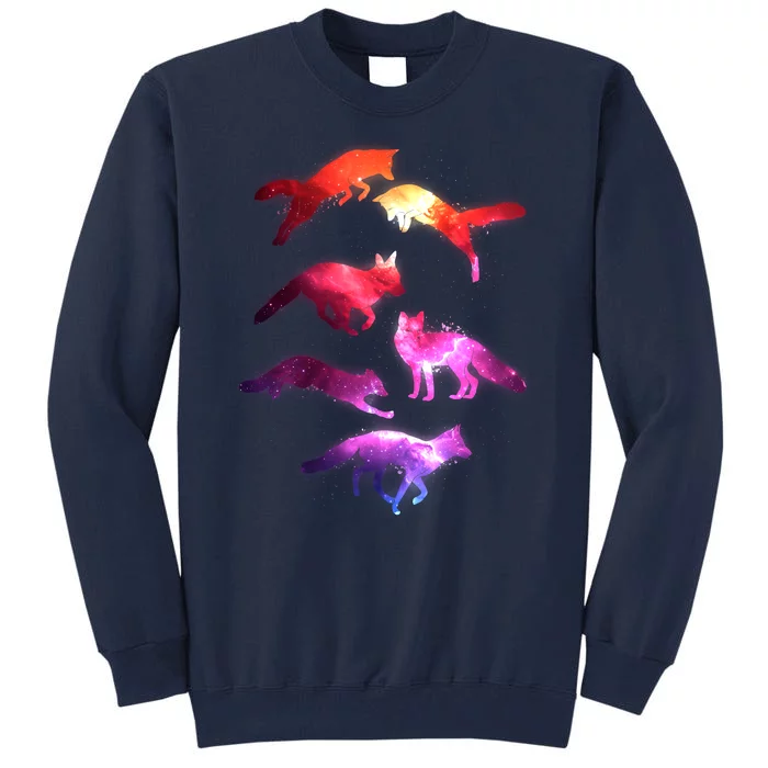 Space Galaxy Foxes Tall Sweatshirt