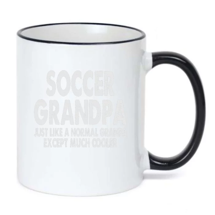 Soccer Grandpa Fathers Day Gifts Grandfather Black Color Changing Mug