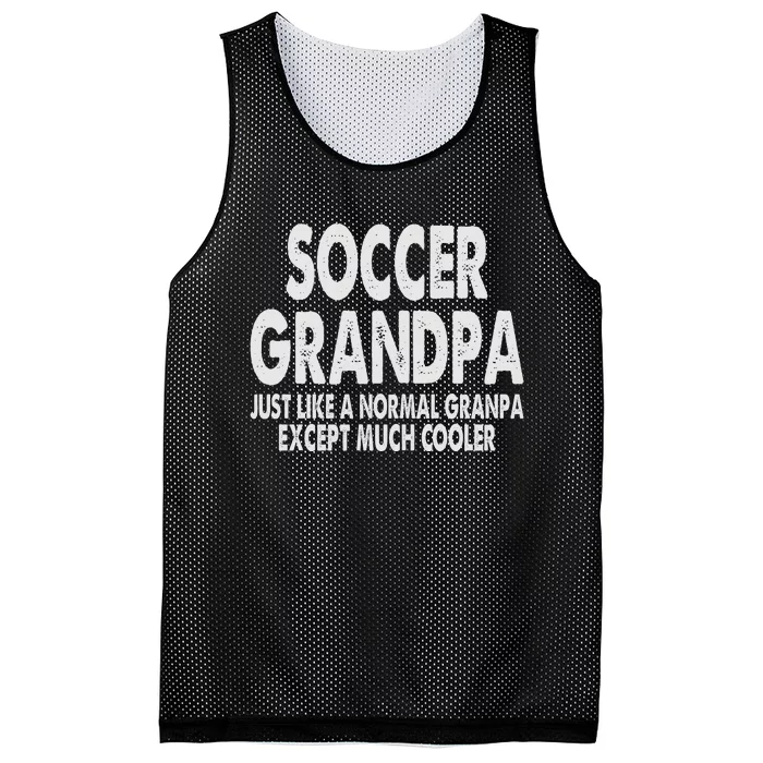 Soccer Grandpa Fathers Day Gifts Grandfather Mesh Reversible Basketball Jersey Tank