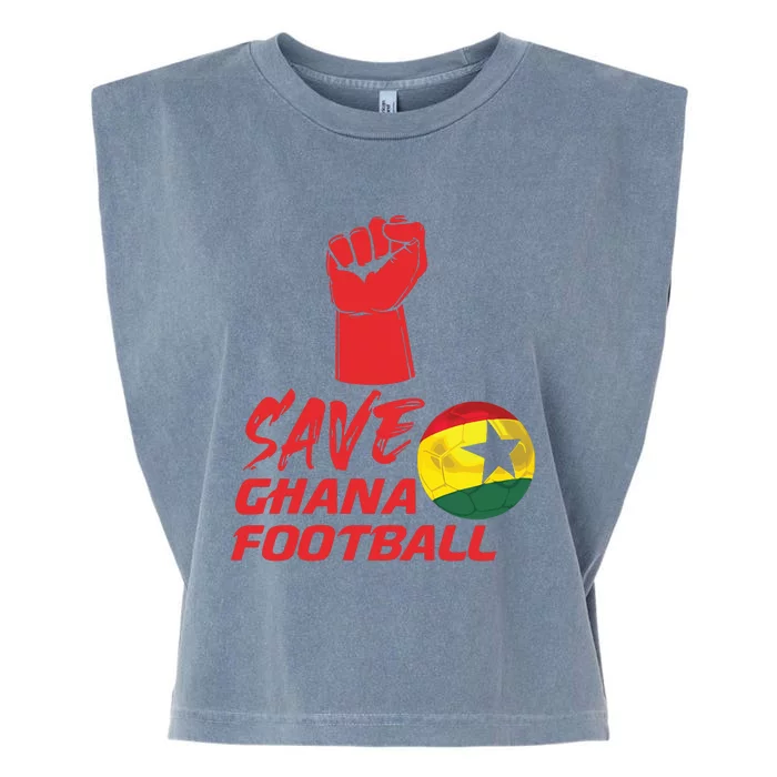 Save Ghana Football Garment-Dyed Women's Muscle Tee