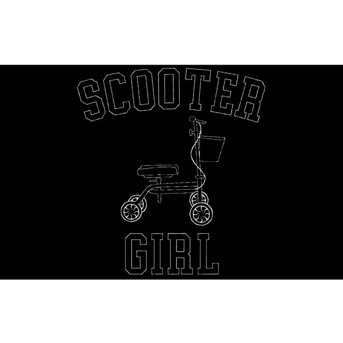 Scooter Girl Funny Broken Foot Ankle Injury Surgery Recovery Bumper Sticker