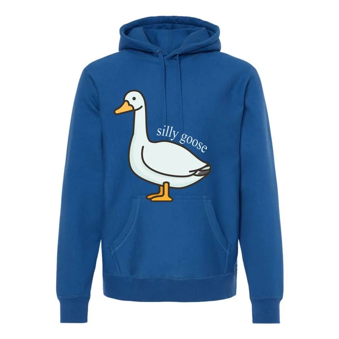 Silly Goose Funny Premium Hoodie