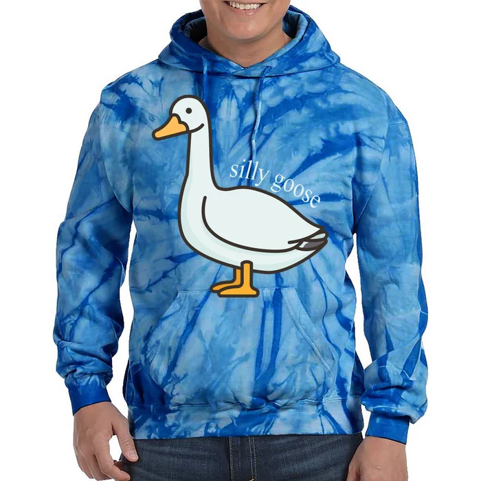 Silly Goose Funny Tie Dye Hoodie