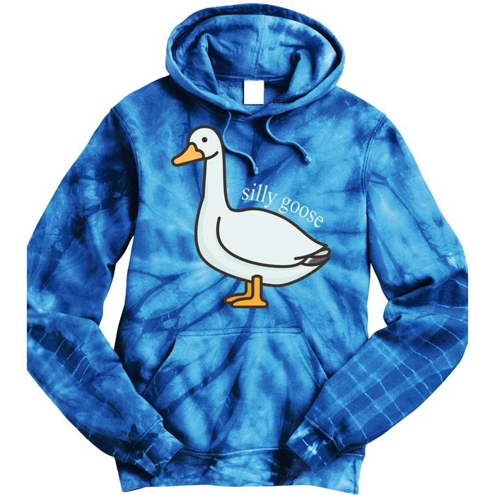 Silly Goose Funny Tie Dye Hoodie