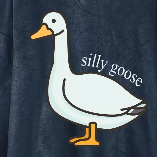 Silly Goose Funny Hooded Wearable Blanket