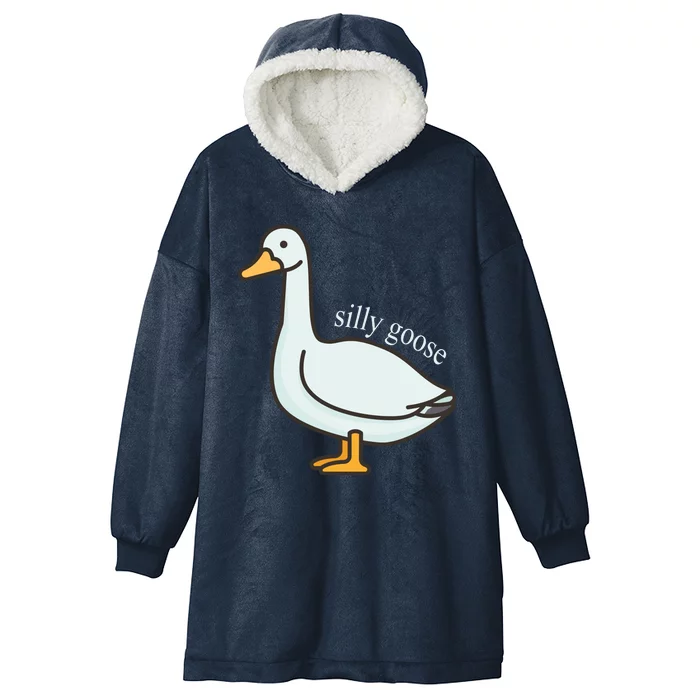 Silly Goose Funny Hooded Wearable Blanket