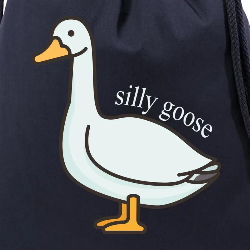 Silly Goose Funny Drawstring Bag