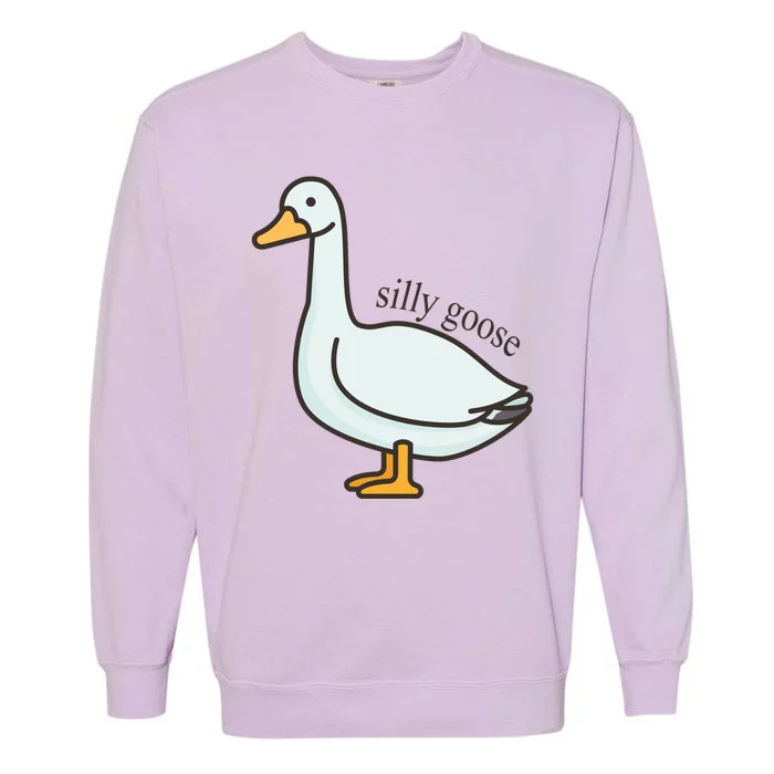 Silly Goose Funny Garment-Dyed Sweatshirt