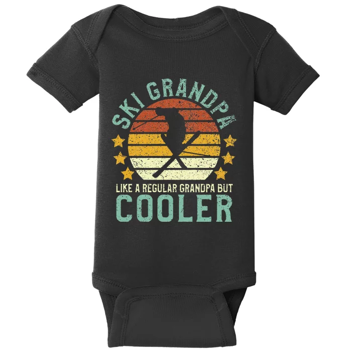 Ski Grandpa Funny Grandfather Skier & Skiing Lover Gift Baby Bodysuit