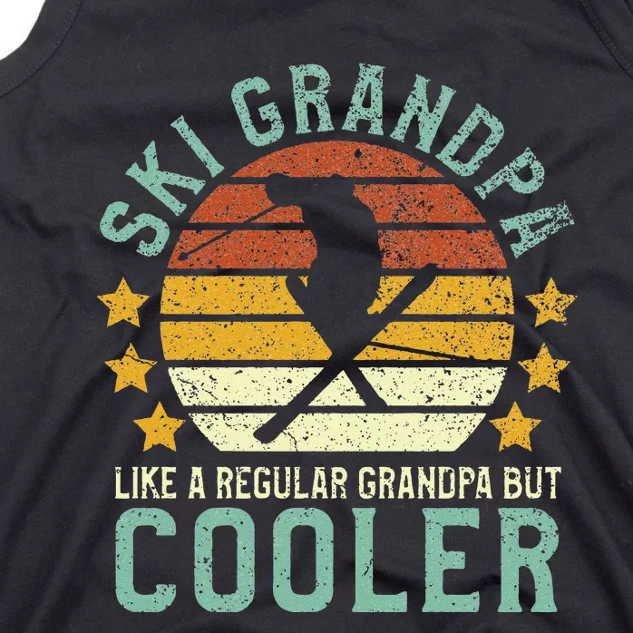 Ski Grandpa Funny Grandfather Skier & Skiing Lover Gift Tank Top