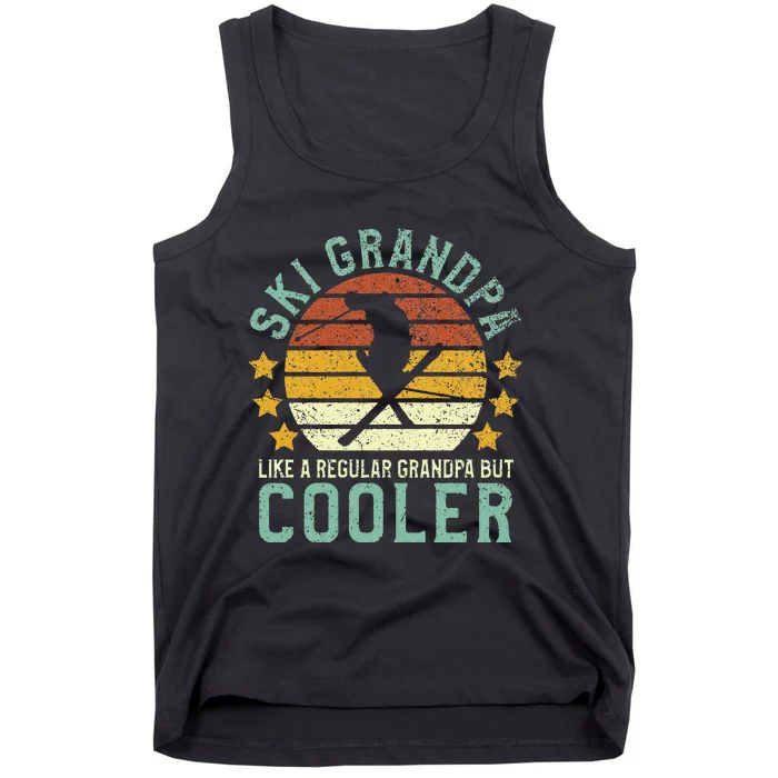 Ski Grandpa Funny Grandfather Skier & Skiing Lover Gift Tank Top