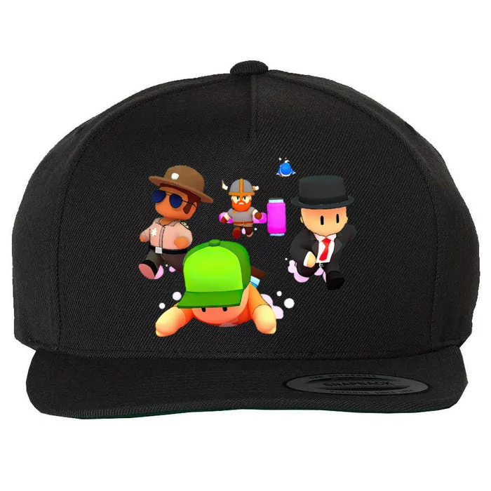 Stumble Guys  Funny Stumble Guys Wool Snapback Cap