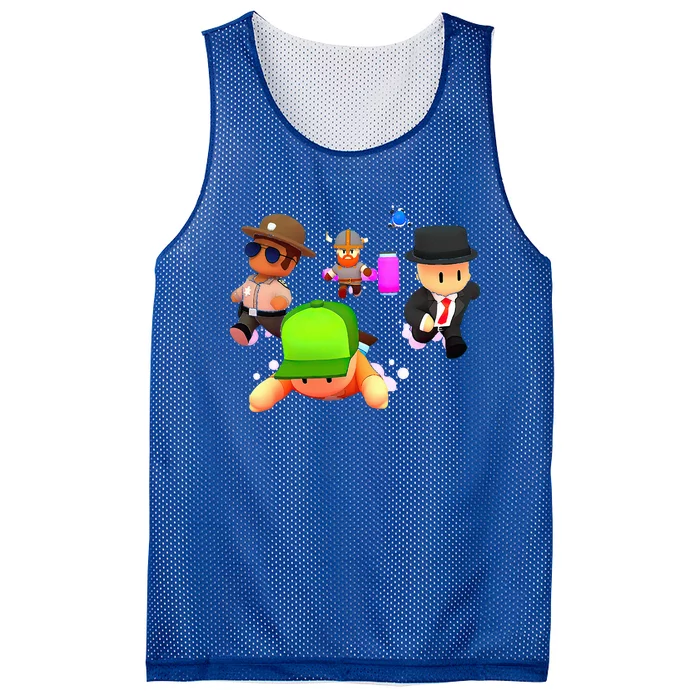 Stumble Guys  Funny Stumble Guys Mesh Reversible Basketball Jersey Tank