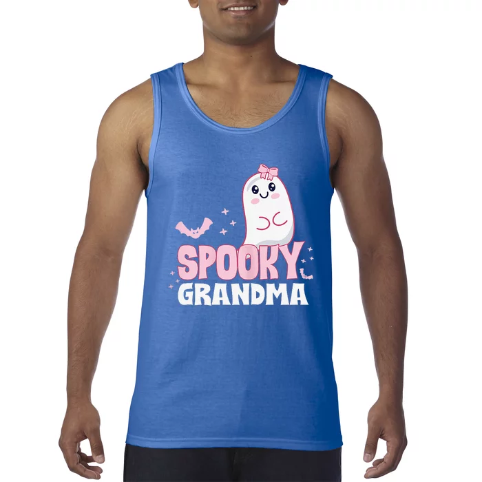 Spooky Grandma Family Cute Pink White Ghost Boo Halloween Tank Top