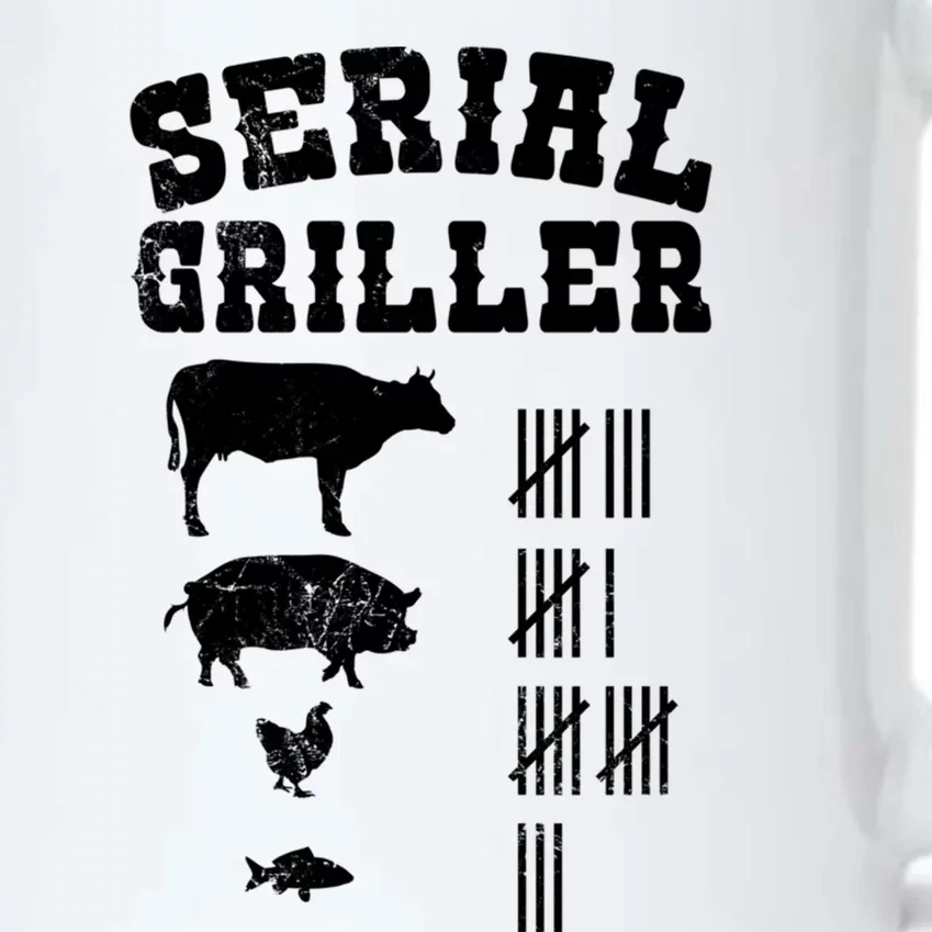 Serial Griller Fathers Day Funny Grilling Grill Bbq Master Gift Black Color Changing Mug