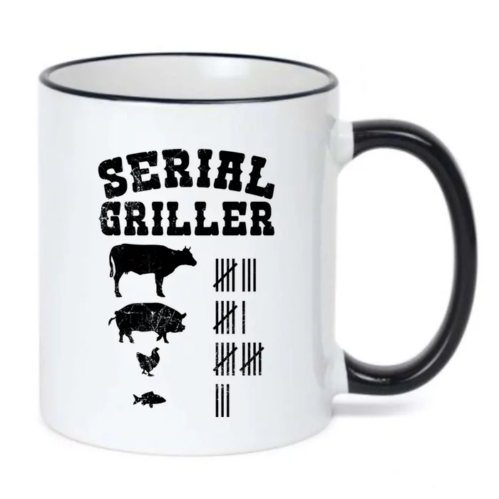 Serial Griller Fathers Day Funny Grilling Grill Bbq Master Gift Black Color Changing Mug