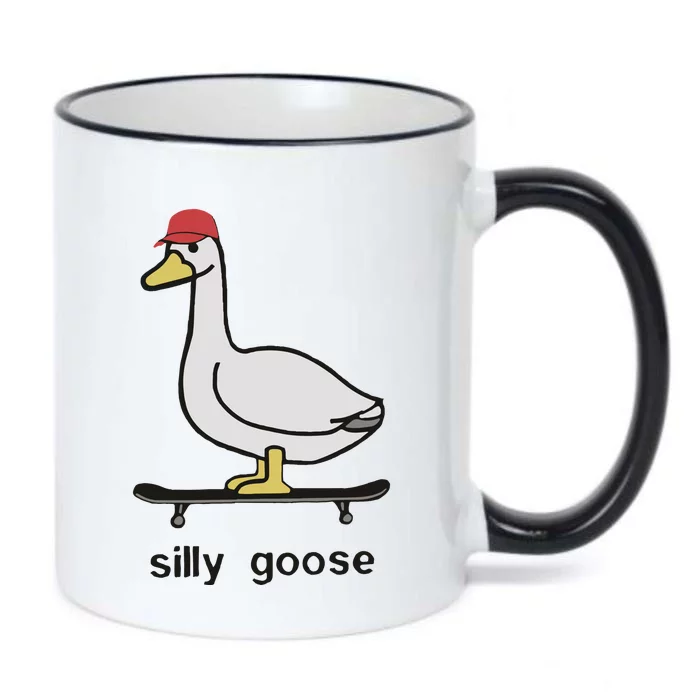 Silly Goose Funny Black Color Changing Mug