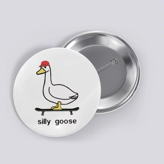 Silly Goose Funny Button