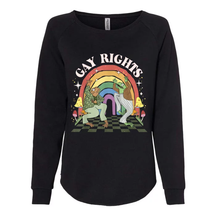 Say Gay Frog & Toad Say Gay Rights LGBT Pride Ally Lesbian Womens California Wash Sweatshirt